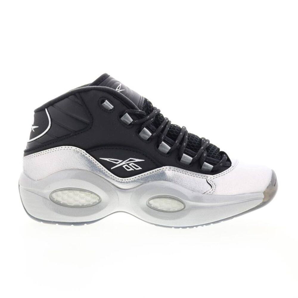 Reebok Mens Question Mid Black Shoes (NWT) - Picture 1 of 7
